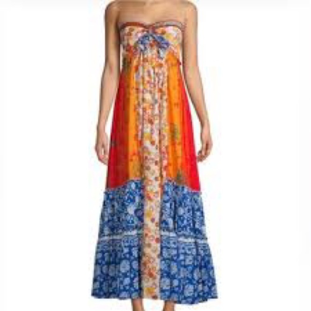 Free People Golden Dreams Strapless Dress - Picture 2 of 12